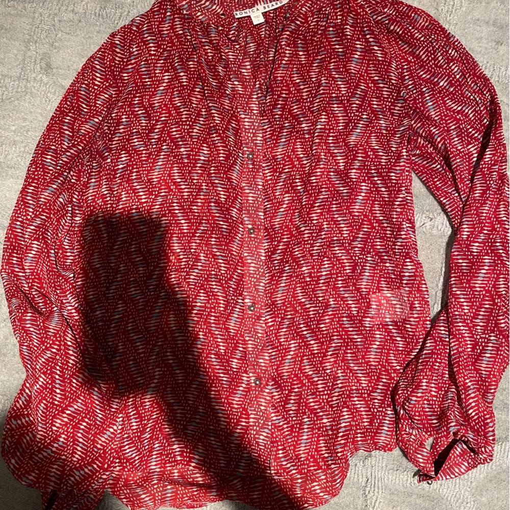 Veronica Beard silk crepe blouse